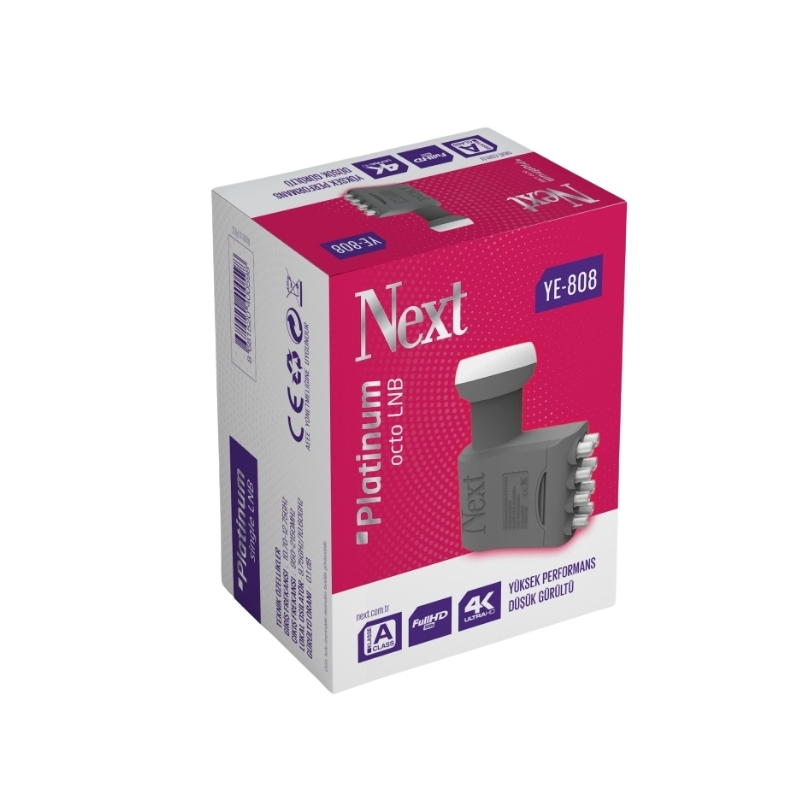 NEXT LNB Sekizli Platinum YE-808  0.1db 3D 4K Next