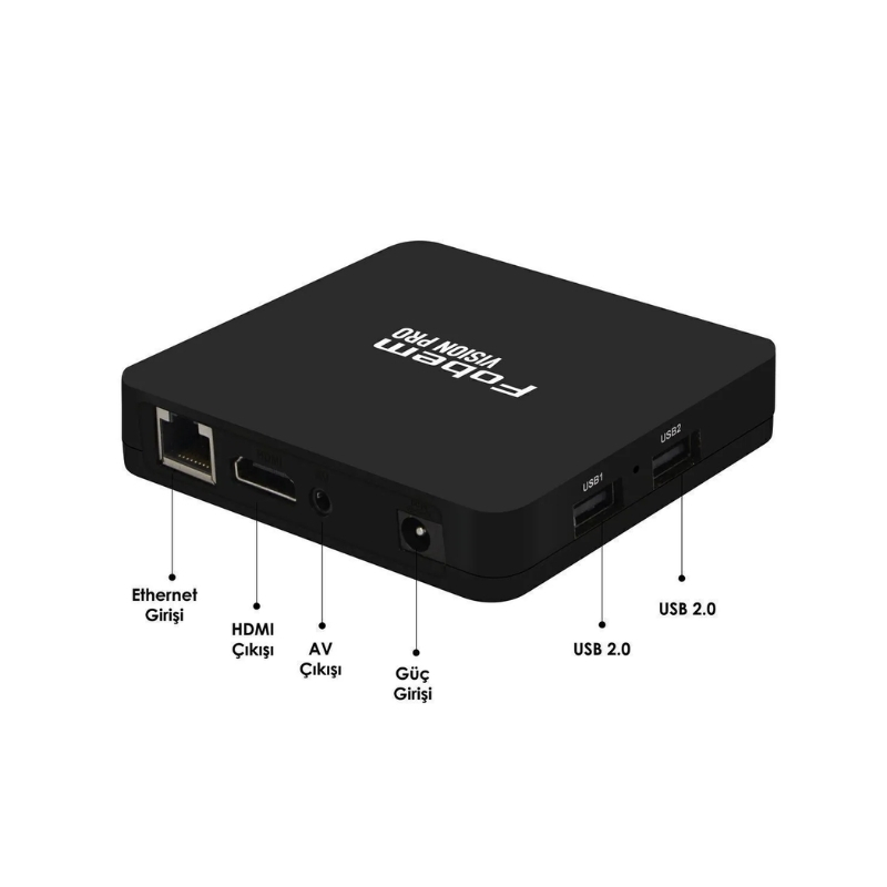 FOBEM Vısıon PRO Android 12 Wifi 5.0Ghz 4GB Ram 64GB Rom Ses Komutlu Akılı Kumanda 114045