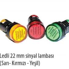22Mm Ledli Sinyal Lambası Yeşil-Sarı-Kırmızı