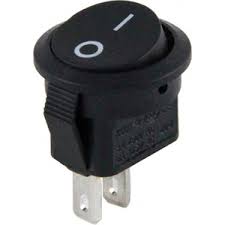 Mini Yuvarlak Işıksız Anahtar
