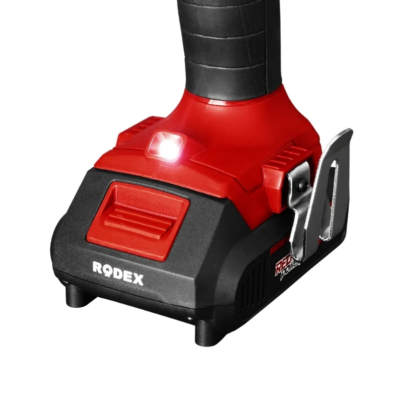 RODEX Akülü Matkap Kömürsüz 13mm 80Nm Tork 2 Vites 20V 2*2A Akü+Şarj Aleti