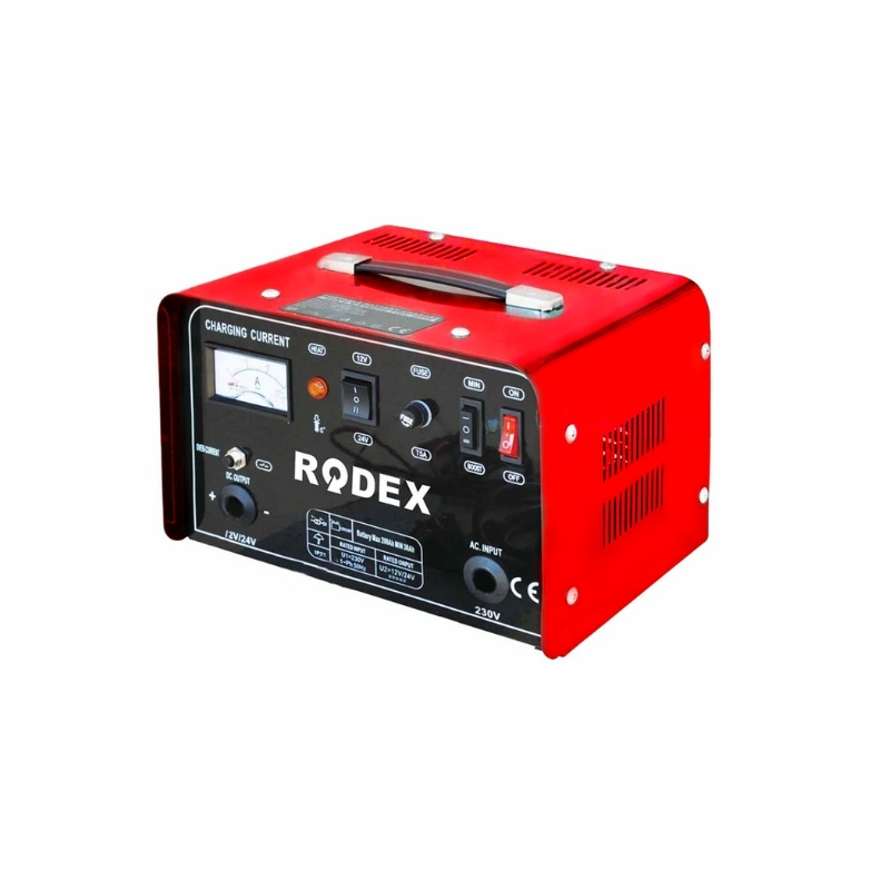 RODEX Şarj Makinesi E.Akü 12V/24A 24V/20A 30-350Ah