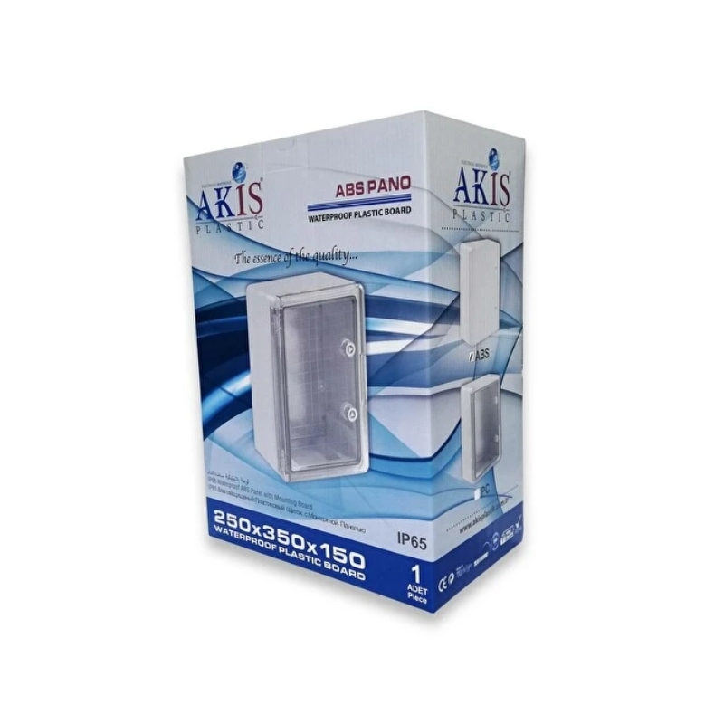 AKİŞ Plastik Pano Şeffaf Kapaklı Taban Saçlı (25*35*15 cm)