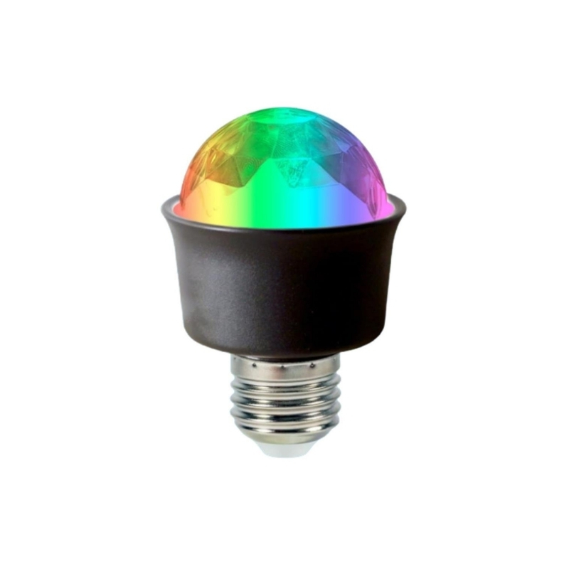 LEDX AL-KX6882 360 Derece Led 3.3 Watt Mini E27 Duy RGB Disko Lamba