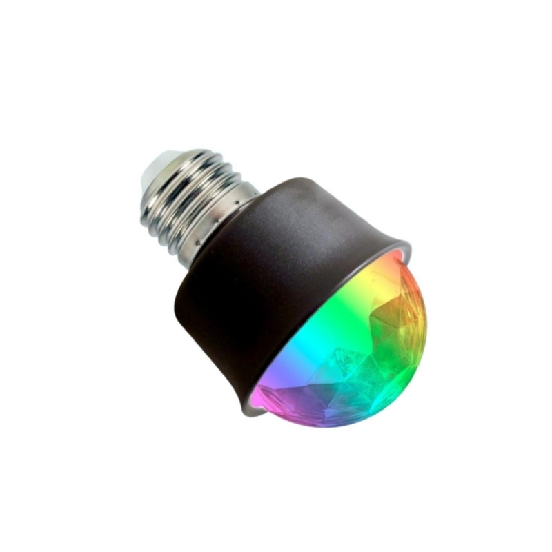 LEDX AL-KX6882 360 Derece Led 3.3 Watt Mini E27 Duy RGB Disko Lamba