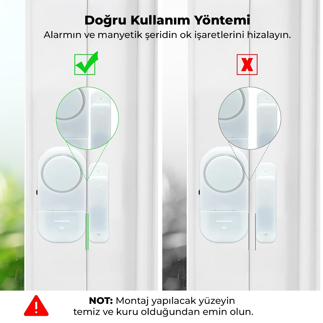 Mini Manyetik Pencere Ve Kapı Güvenlik Alarmı