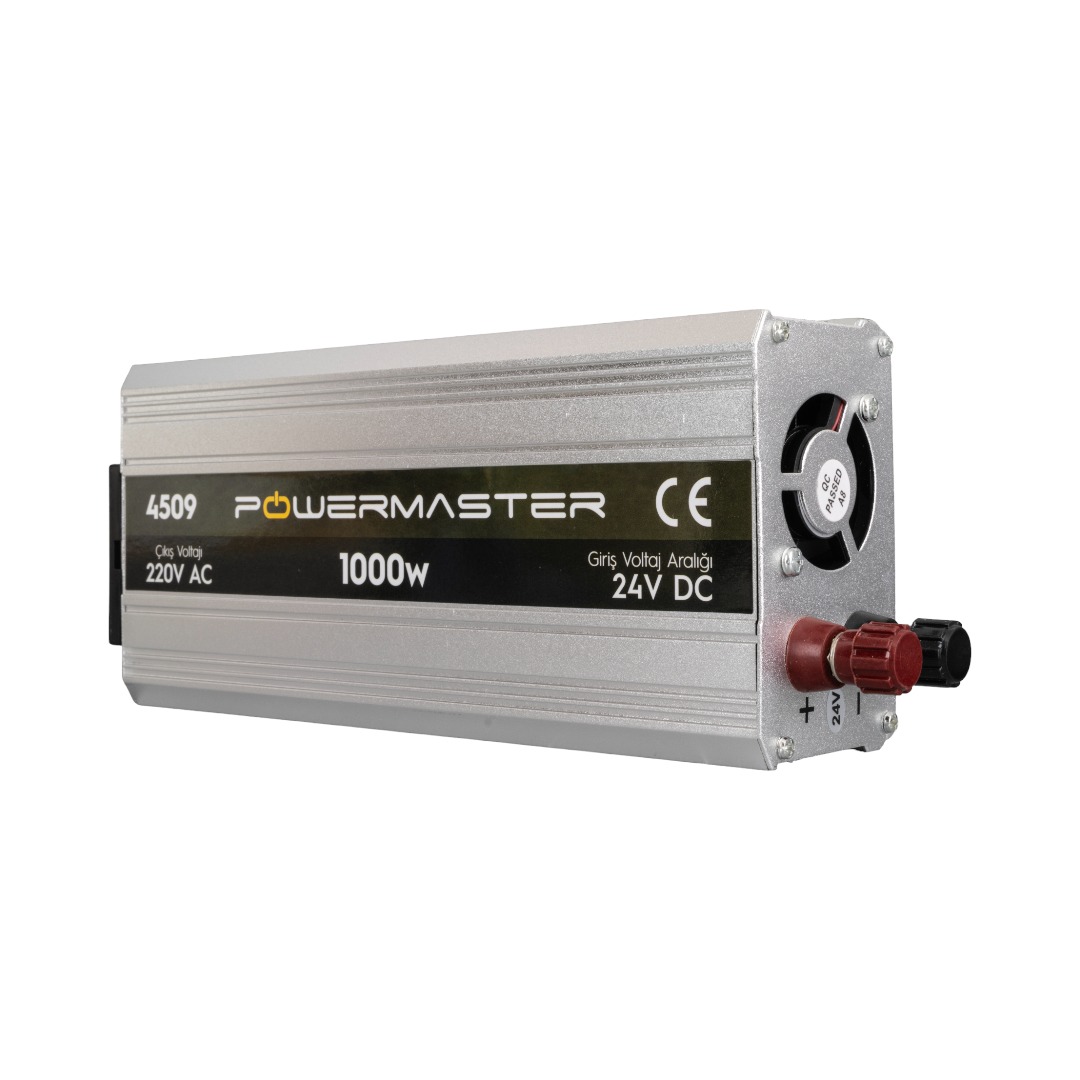 POWERMASTER Sınus Inverter Modıfıed 24 VOLT 1000 WATT (220V AC Çıkış)
