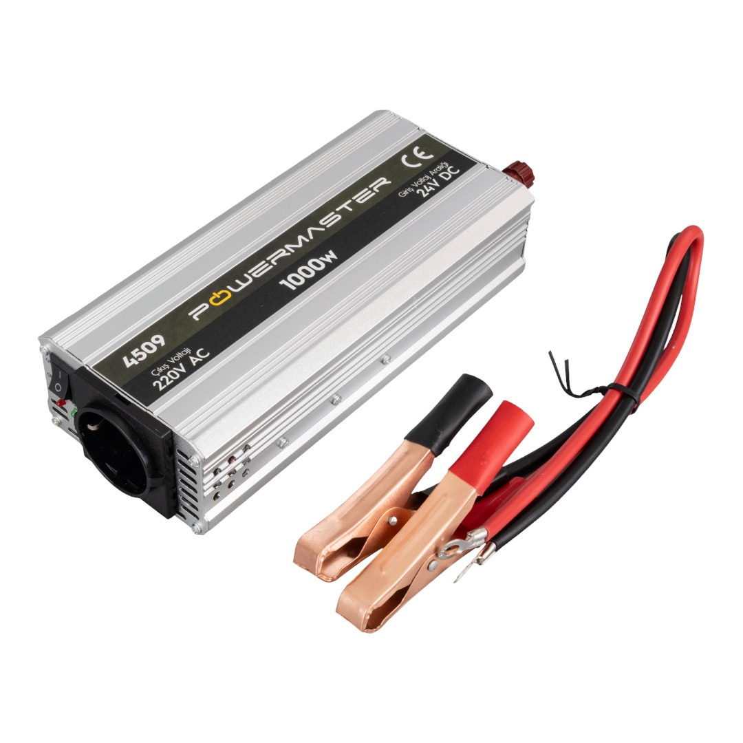 POWERMASTER Sınus Inverter Modıfıed 24 VOLT 1000 WATT (220V AC Çıkış)