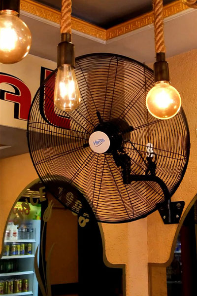 HİMS Turbo Duvar Sanayi Tipi Vantilatör 75cm Kablolu Anahtarlı