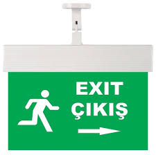 MUTLUSAN Exit Çikis Koşan Adam Sag Ok Acil Aydinlatma Armatür Cexa