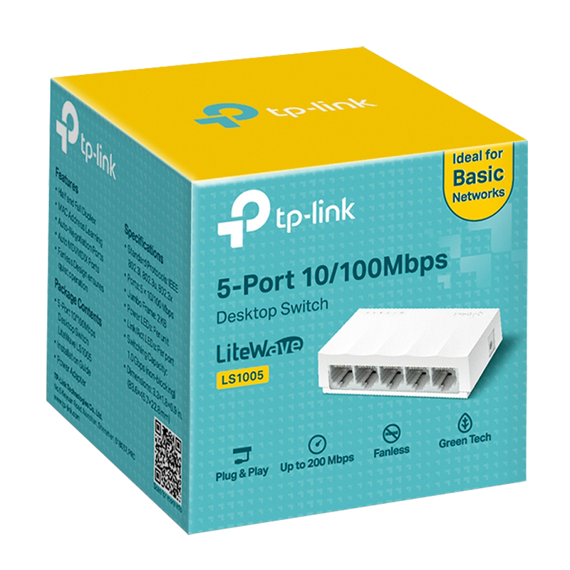 Ethernet Switch TP-LINK LS1005 5 Port 10/100 MBPS