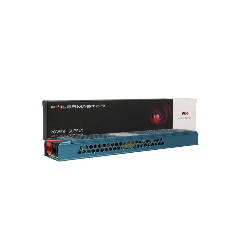 POWERMASTER PM-26831 Plus 12V 12.5A 150W Slim Metal Kasa Adaptör 238x50x23mm