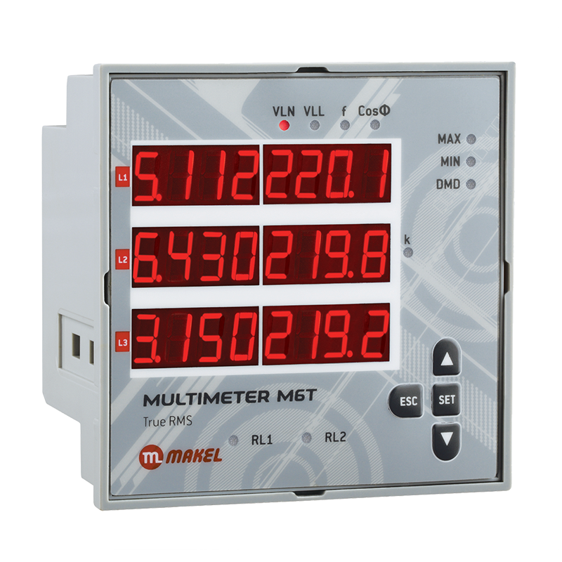MAKEL M6T-22C 24-300V Multumetre 96*96
