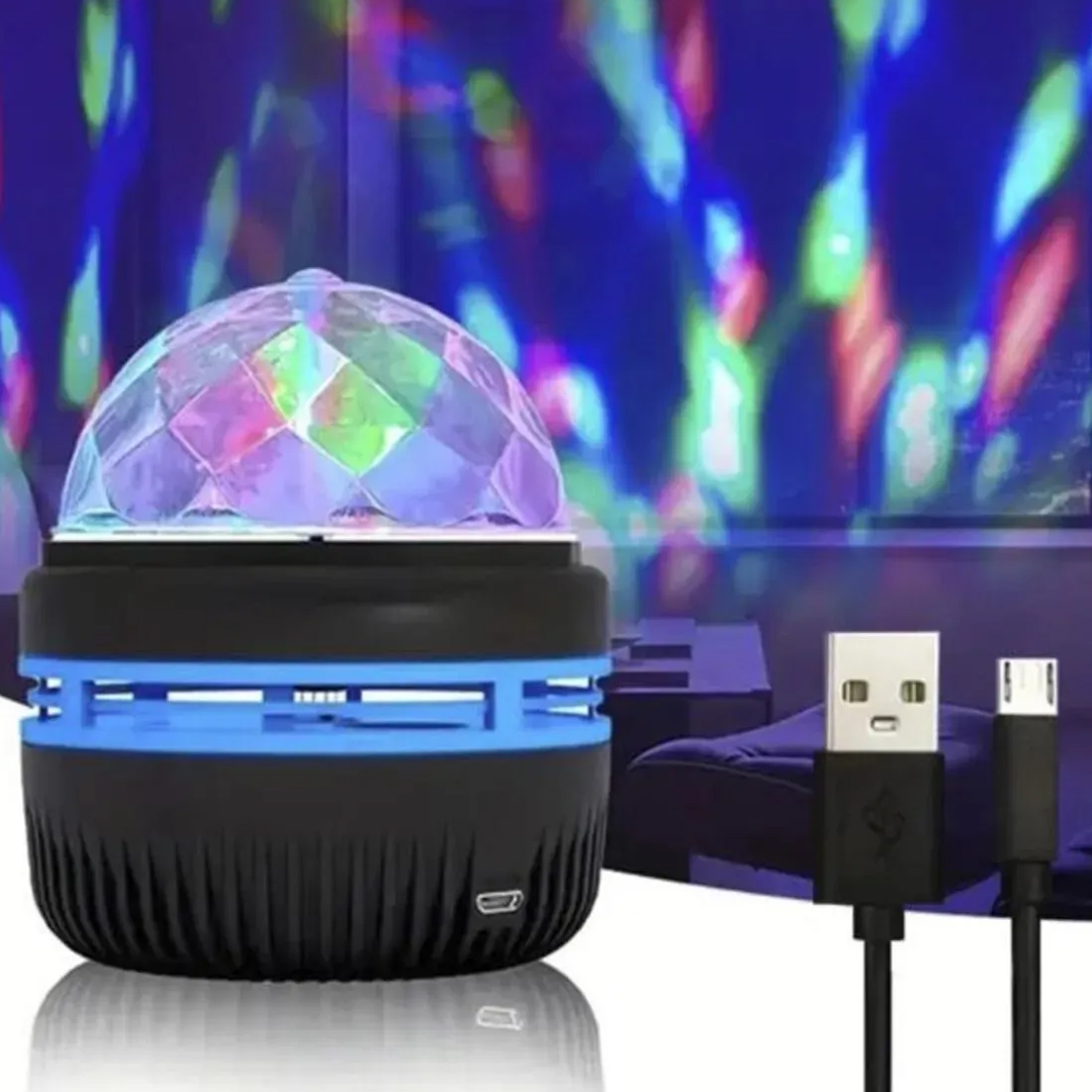 LEDX YQX-6888 Mini USB li Sihirli RGB Led Disko Topu