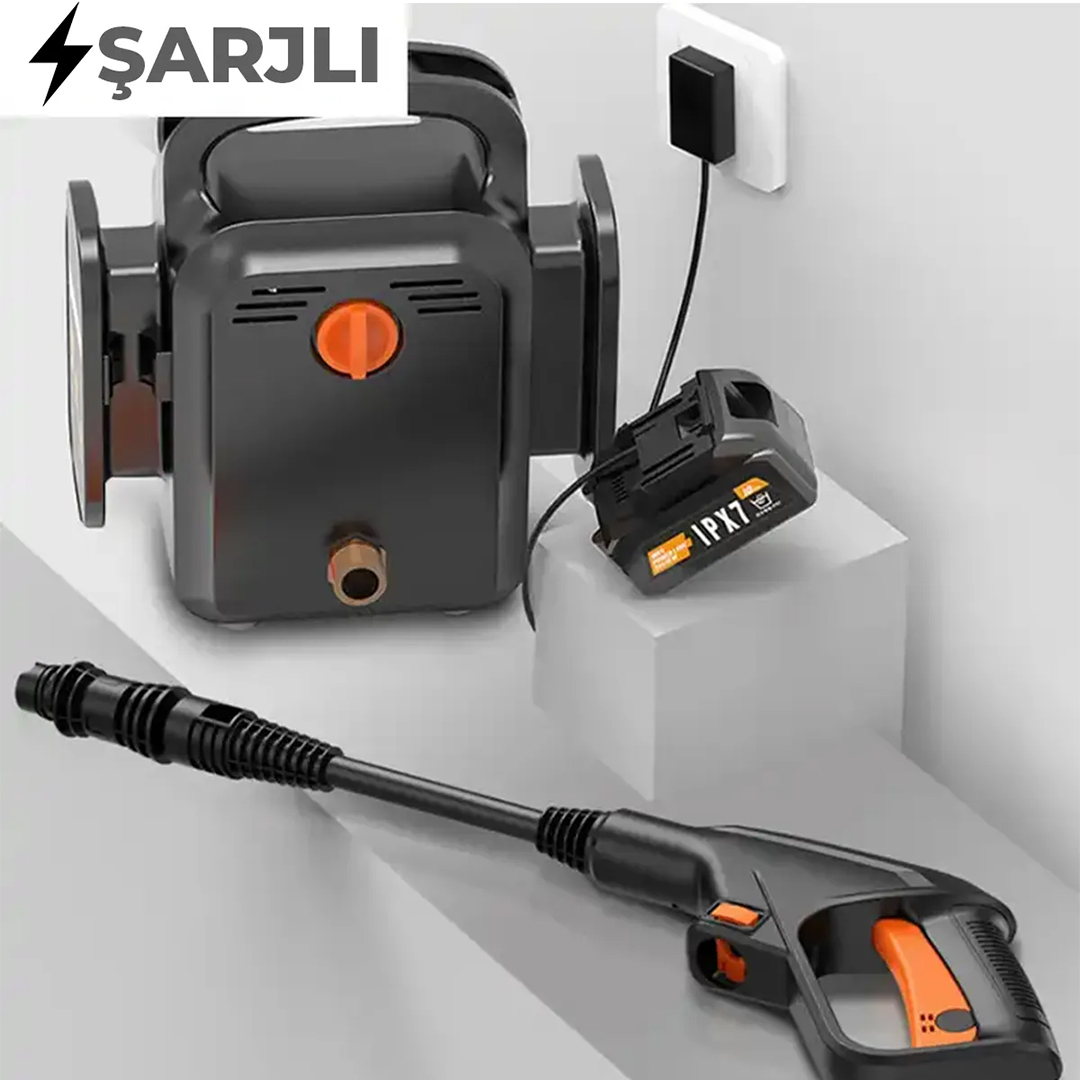 PM-24688 Pratik Yüksek Basınçlı Araç Yıkama Makinası 13 Litre 80 BAR 20.000MAH 350W