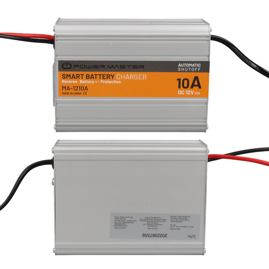 MA-1210A 12 Volt - 10 Amper Akıllı Hızlı Akü Şarj Cihazı Aanalog Amper Göstergeli 125X90X55MM