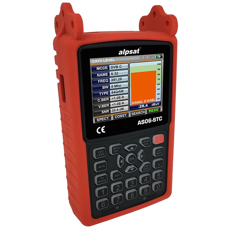 ALPSAT AS06-STC 6 HD Slim Görüntülü Uydu Bulucu + Kamera Test Cihazı