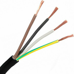 TTR Kablo Siyah 4*6 mm2 (Parça 11 Metre)
