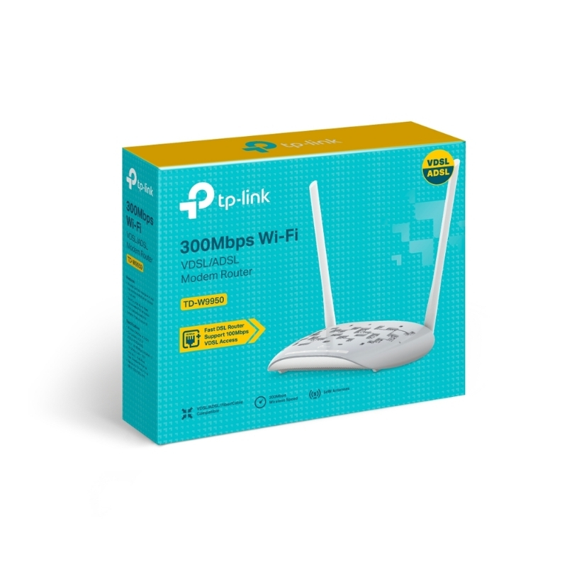 TP-LINK TD-W9950 300 MBPS VDSL/ADSL WIFI Modem Router