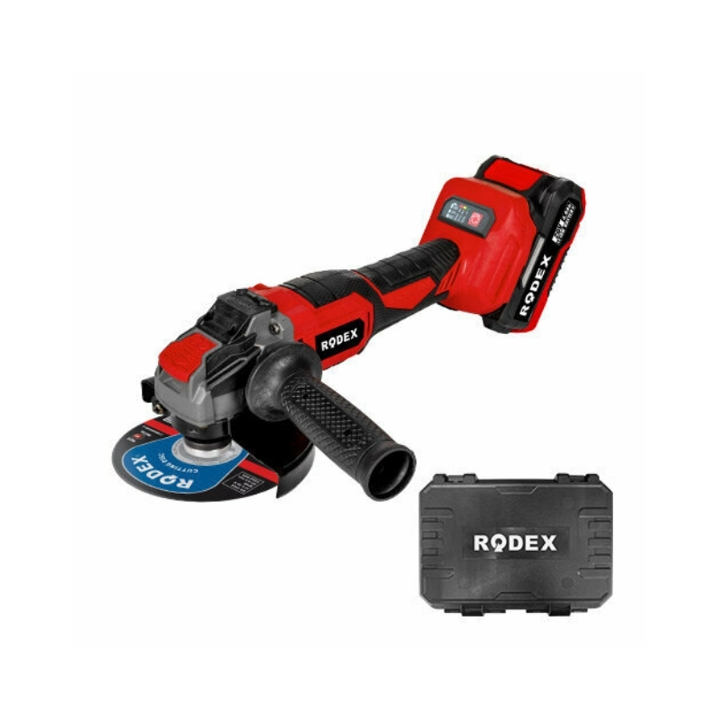 RODEX Avuç Taşlama 100/115/125 mm 0-8500 RPM 2 x LI-ION 20V/4.0Ah BMC