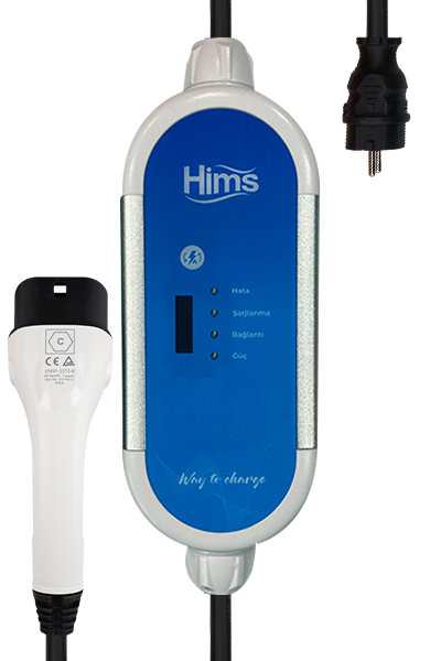 HİMS 3,7 kW Ev Tipi Taşınabilir Elektrikli Araç Şarj Cihazı