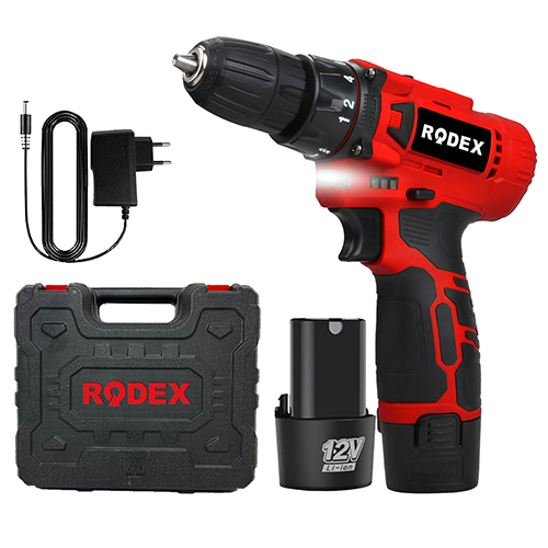 RODEX Akülü Matkap 28NM Tork 12V 2*1,5A Akü+Şarj Cihaz 2 Vites BMC