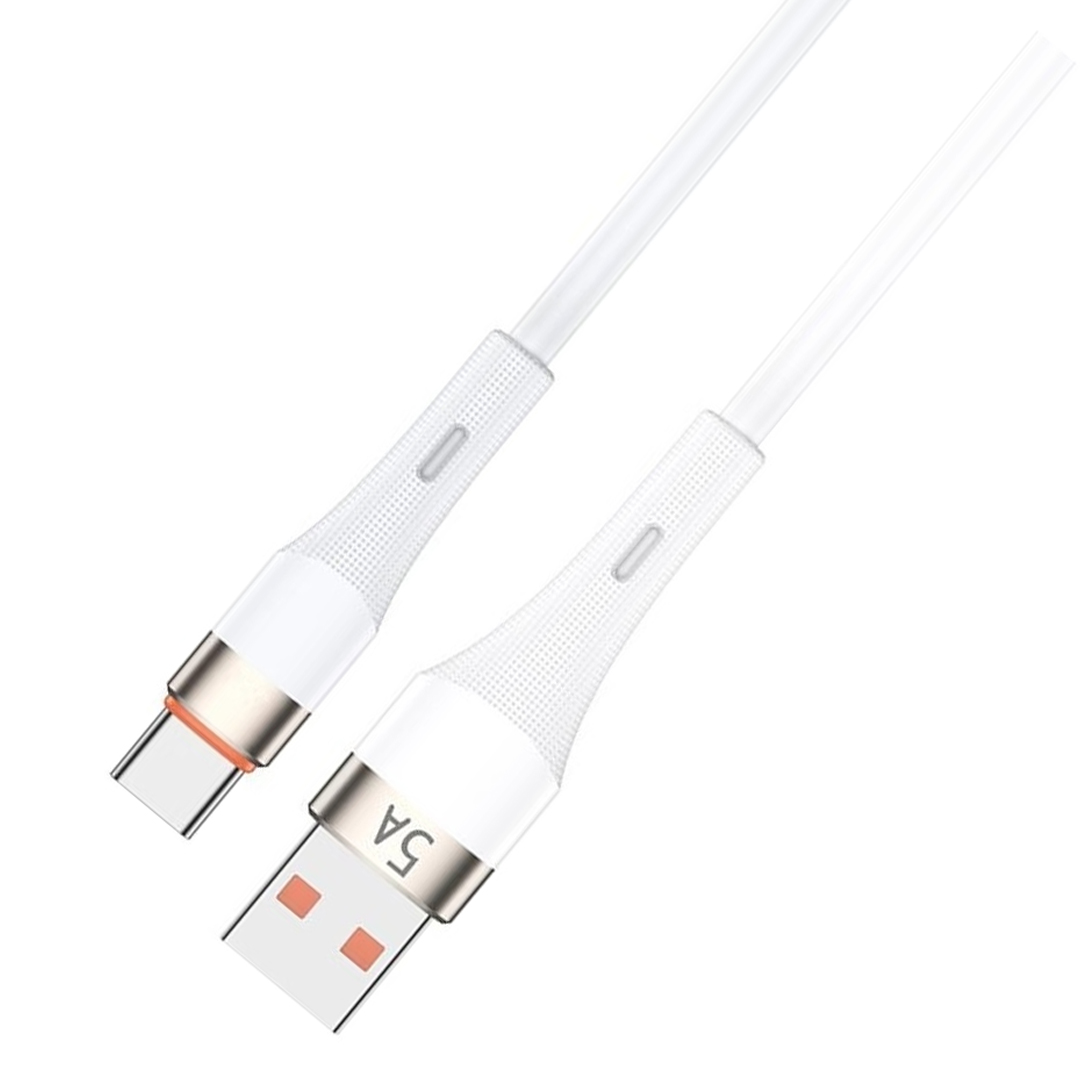 POWERWAY HC05 Örgülü 5A USB to TYPE-C 1 Metre Şarj ve Data Kablosu