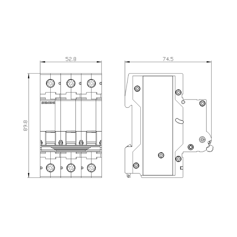 SİEMENS Otomatik Sigorta C Tipi  3*40A 4,5kA