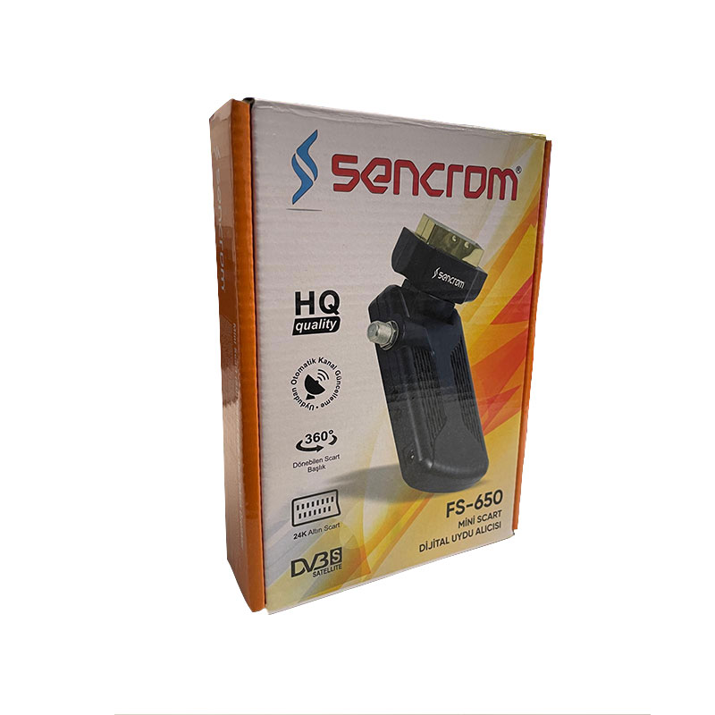 SENCROM FS-650 Scart Mini Uydu Alıcısı