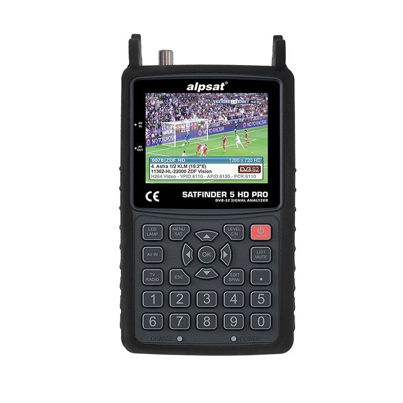 ALPSAT Satfinder AS05-HD Pro Görüntülü Uydu Bulucu AHD-TVI-CVI Test Cihazı