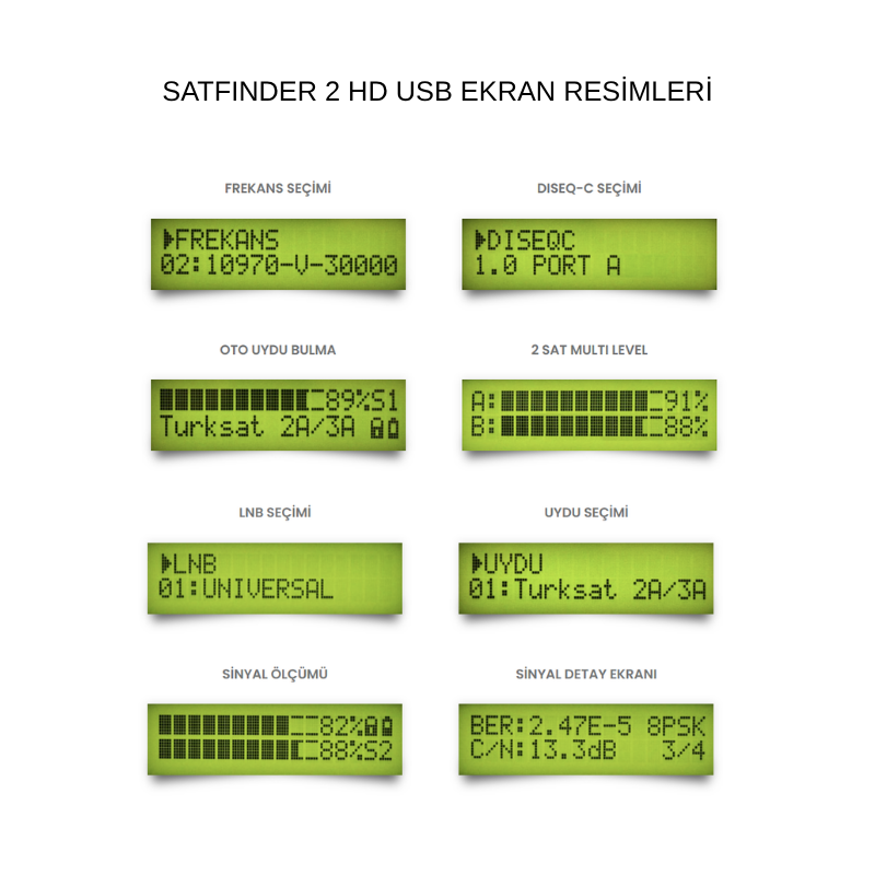 ALPSAT Satfinder HD SF-02HDU Uydu Yön Bulucu