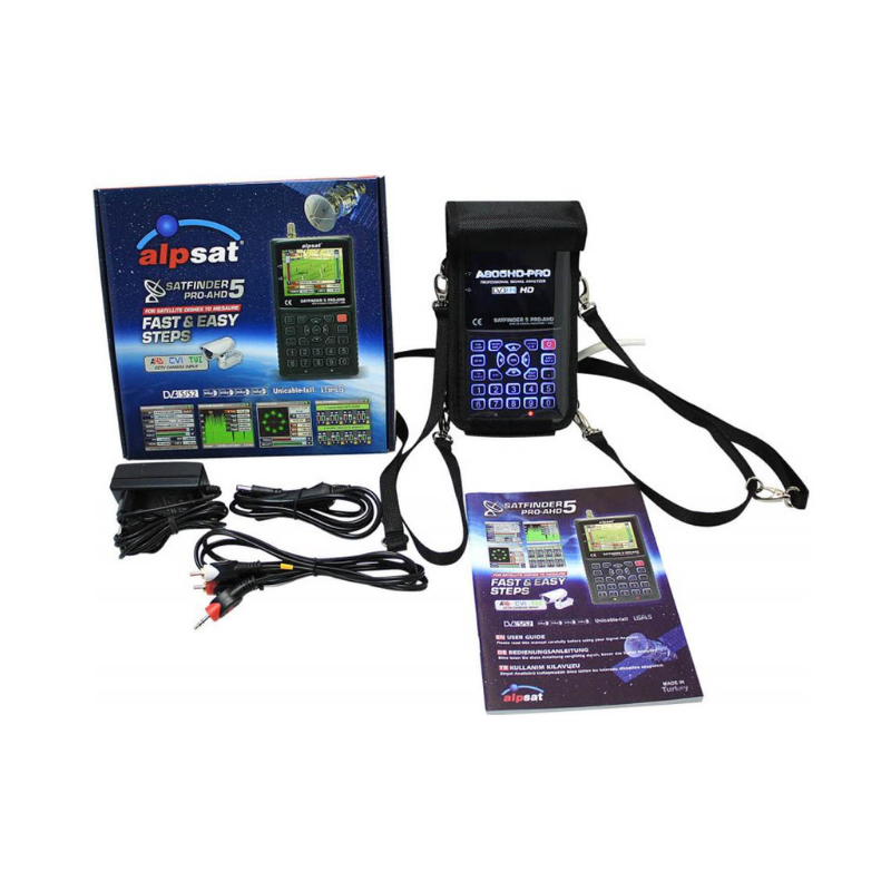 ALPSAT Satfinder AS05-HD Pro Görüntülü Uydu Bulucu AHD-TVI-CVI Test Cihazı