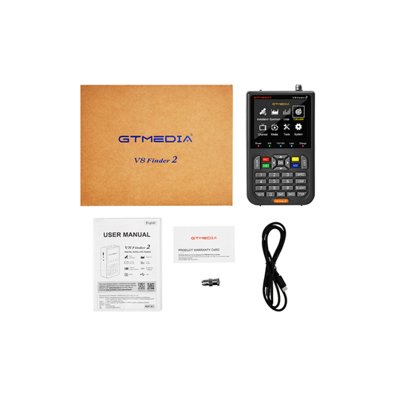 NOVACOM Gtmedia V8 Finder 2 - 3.5" Ekranlı Görüntülü HD Uydu Yön Bulucu
