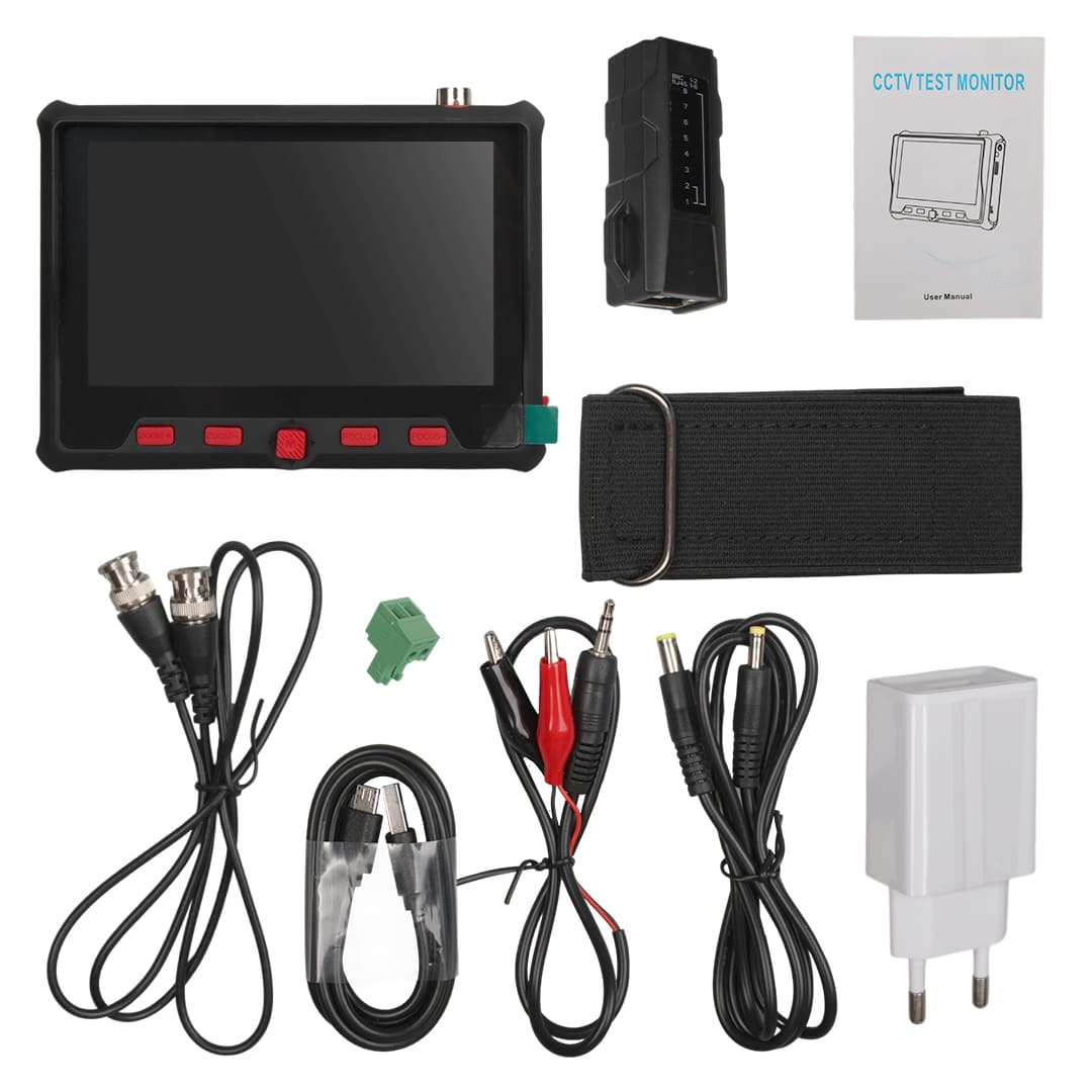 MAGBOX Kamera Test Cihazı 5" Ekranlı (AHD+TVI+CVI+CVBS 8 MB Destekli)