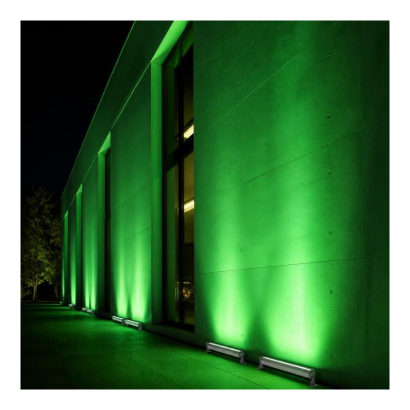 Wallwasher 18 Ledli 50cm 18W Yeşil hLite