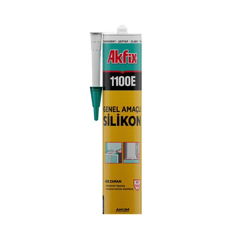 AKFIX Silikon Genel Amaçlı 1100E / 280GR Şeffaf
