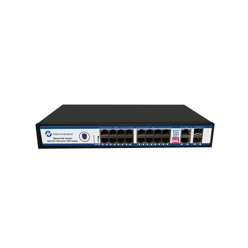 Novacom NVC-PSEG1622 16 Port 10/100/1000 Mbps 300W Metal Kasa POE Switch