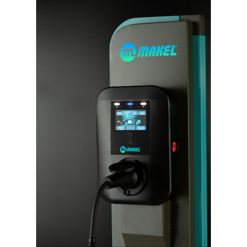 Makel Charger Smart AC7 7kW Monofaze AC Araç Şarj İstasyonu T2 Soketli