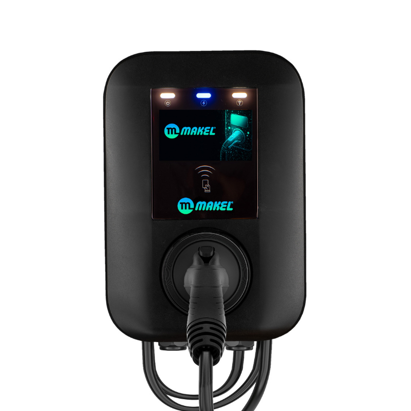 Makel Charger Smart AC7 7kW Monofaze AC Araç Şarj İstasyonu Kablolu Tip