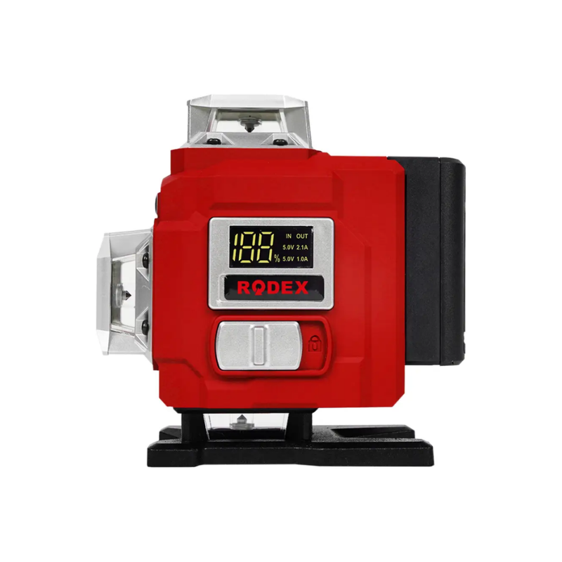 RODEX 16 Çizgili Hizalama Lazeri 4D-16L LCD Bataryalı