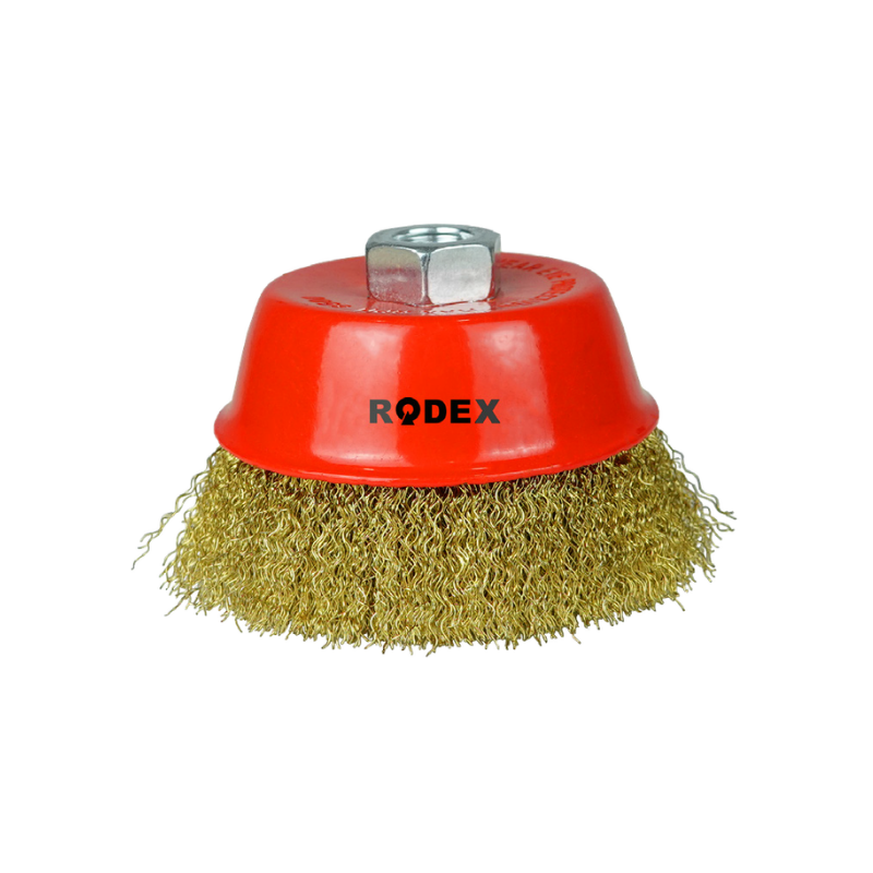 RODEX Saçaklı Çanak Fırça 75mm 180 gr.