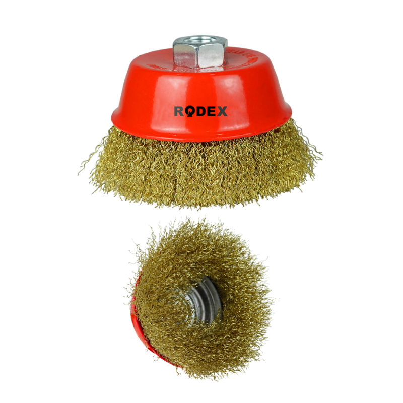 RODEX Saçaklı Çanak Fırça 75mm 180 gr.