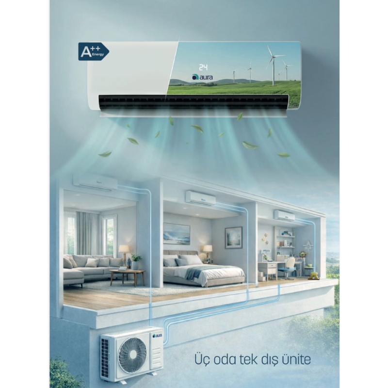 AURA NEW 12.000 BTU A++ R32 Inverter Klima