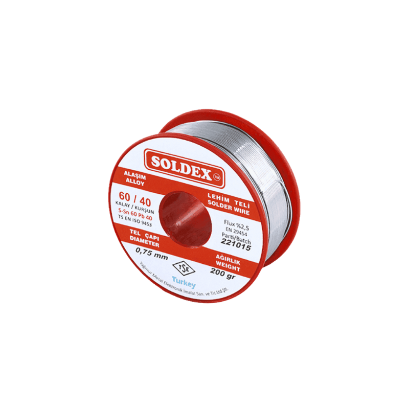 Lehim Teli 200 Gr 0.75 mm Soldex