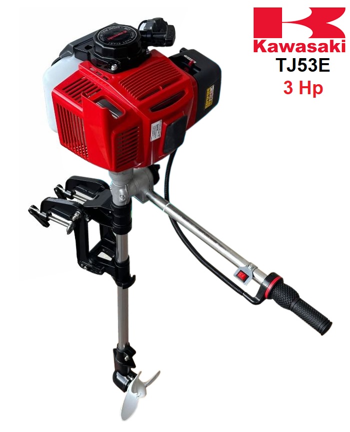 BENZİN MOTORLU TEKNE KAYIK SANDAL APARATI KAWASAKİ TJ53E 3Hp İPLİ