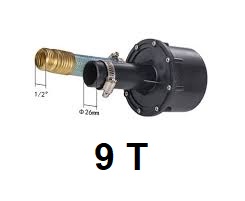 PLASTİK SU POMPASI APARATI 26MM 9 FREZE