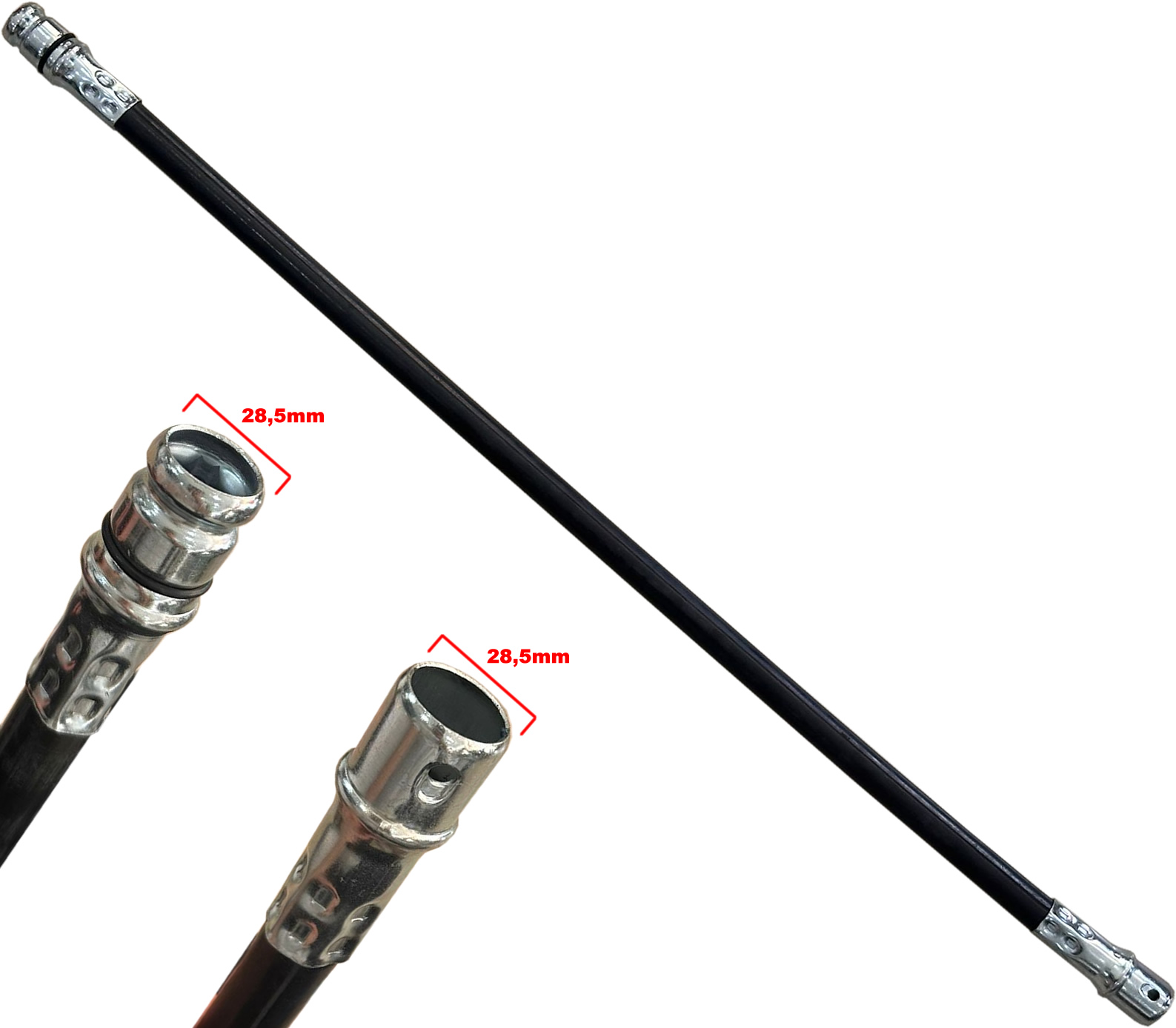 FERRİNO SPİRAL HORTUM PRC TIRPAN KALIN MODEL 87 CM 28.5X28.5MM