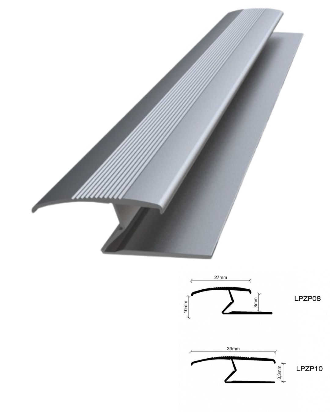 PARKE BİTİM Z PROFİLİ 39 MM 2.70 MT. ALÜMİNYUM TESAY | Fayans