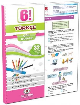Ozdebir 6 Sinif Turkce Poset Yaprak Test Yeni 2018 6 Sinif