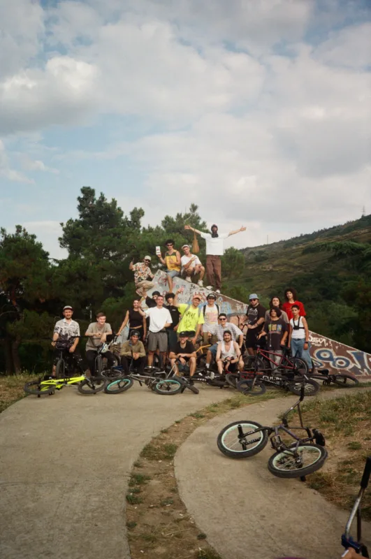 11 Georgian locals expats from Russia and guests from Armenia Photo from Tbilisi BMX DAY 2025 hosted by PRAVDA bmx